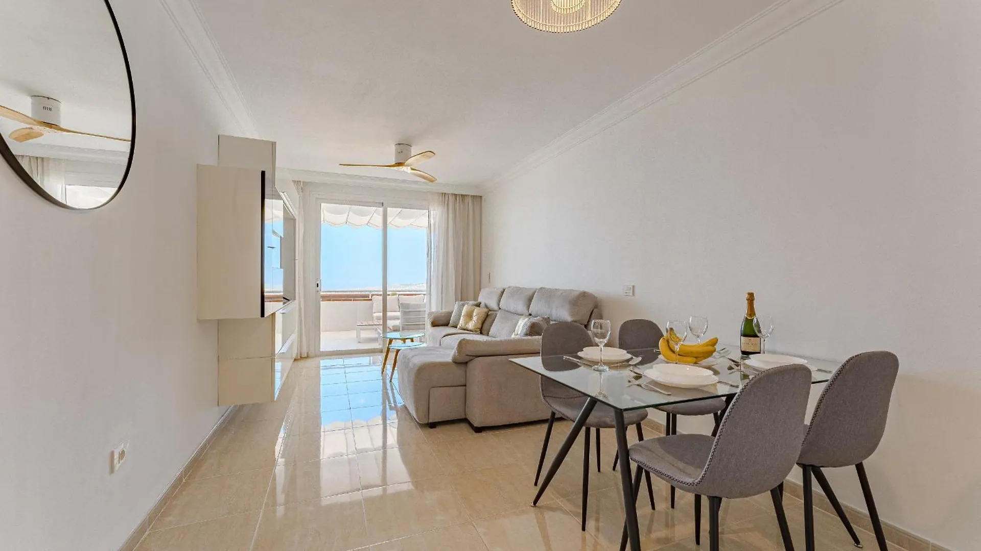Ocean View, Two Bedroom Apartment With Heated Pool In Sunset Complex Costa Adeje  0*, Costa Adeje (Tenerife)